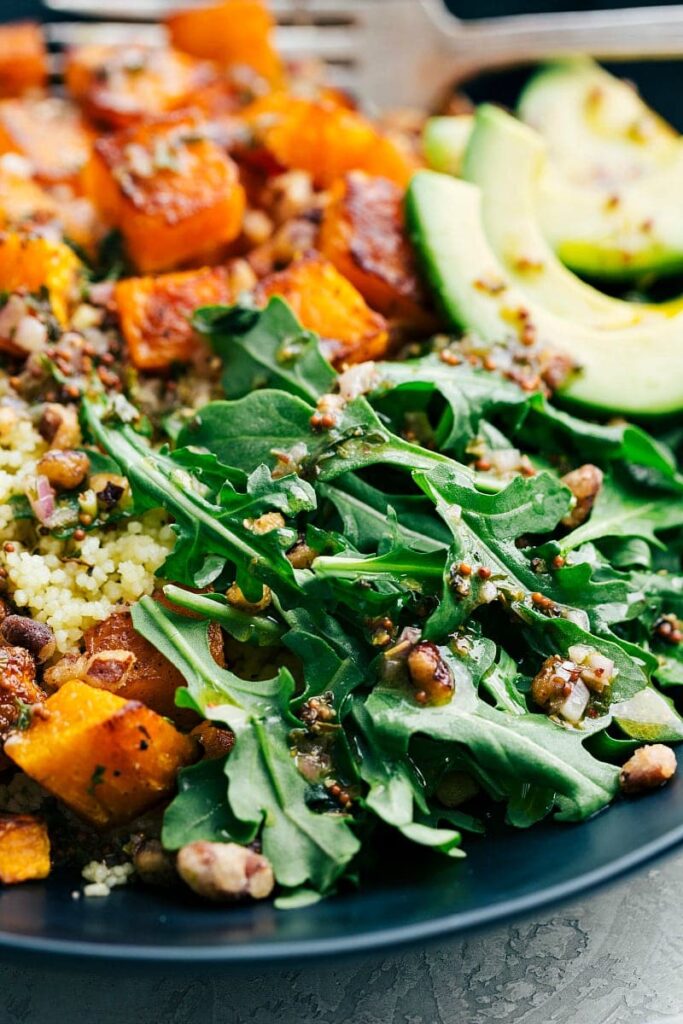 Roasted Butternut Squash Couscous Bowls - Chelsea's Messy Apron