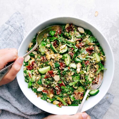 Sun Dried Tomato and Almond Couscous Salad | Chelsea's Messy Apron