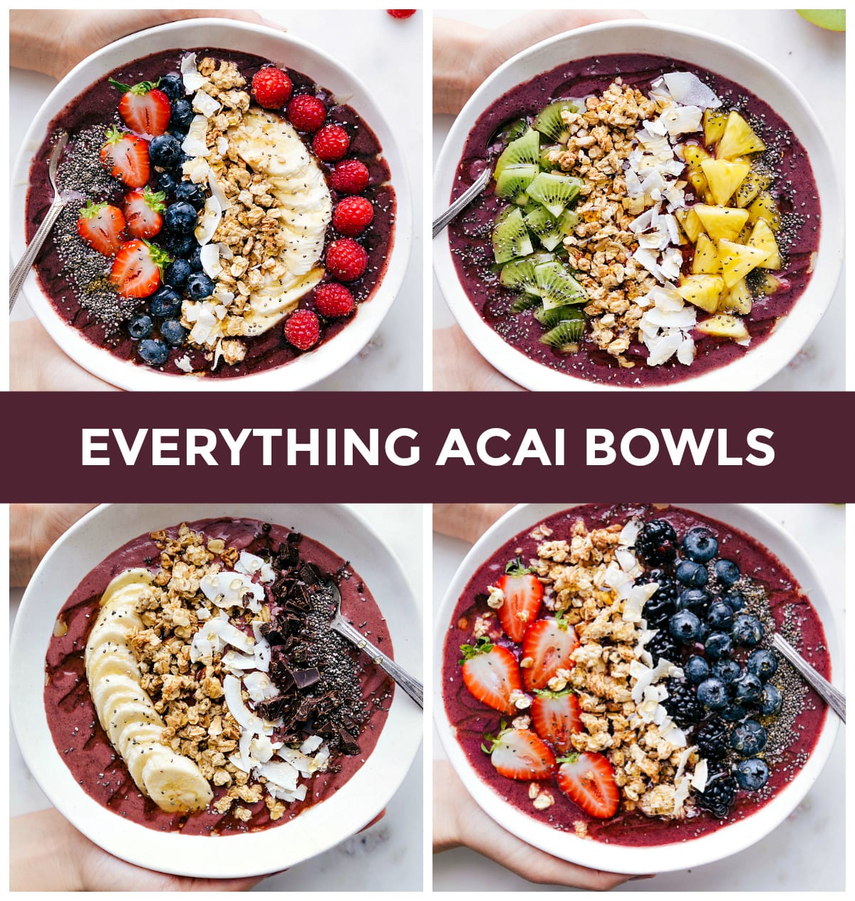 Acai Bowl Recipe {Blender or Food Processor Option} - Cooking Classy