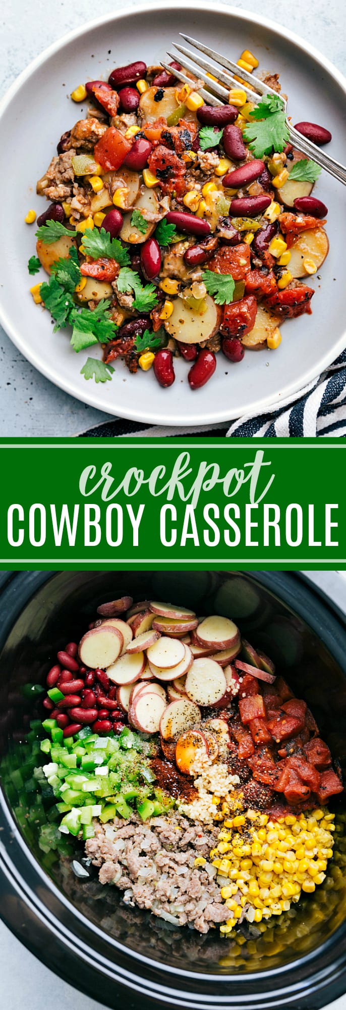 Cheesy Crockpot Cowboy Casserole - Family Fresh Meals