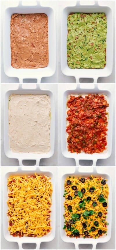 Easy 7 Layer Bean Dip {SO Easy!} - Chelsea's Messy Apron