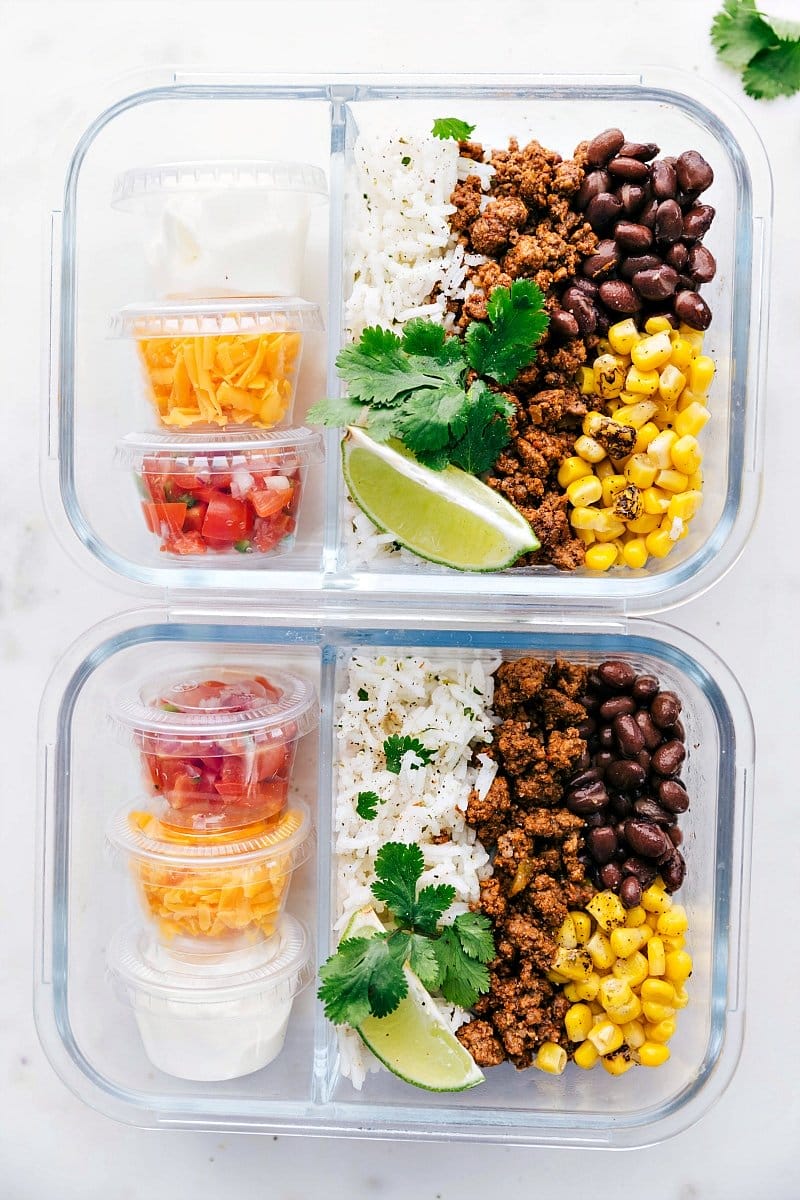 Taco Meal Prep Bowls - A High Volume Recipe to Stay Full Longer