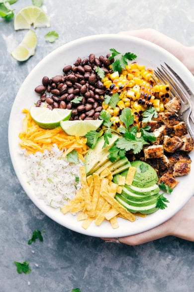 Grilled BBQ Chicken Rice Bowl - Chelsea's Messy Apron