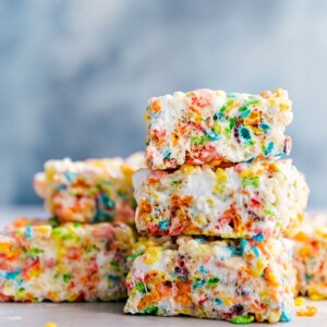 Fruity Pebbles Rice Krispies Treats - Chelsea's Messy Apron