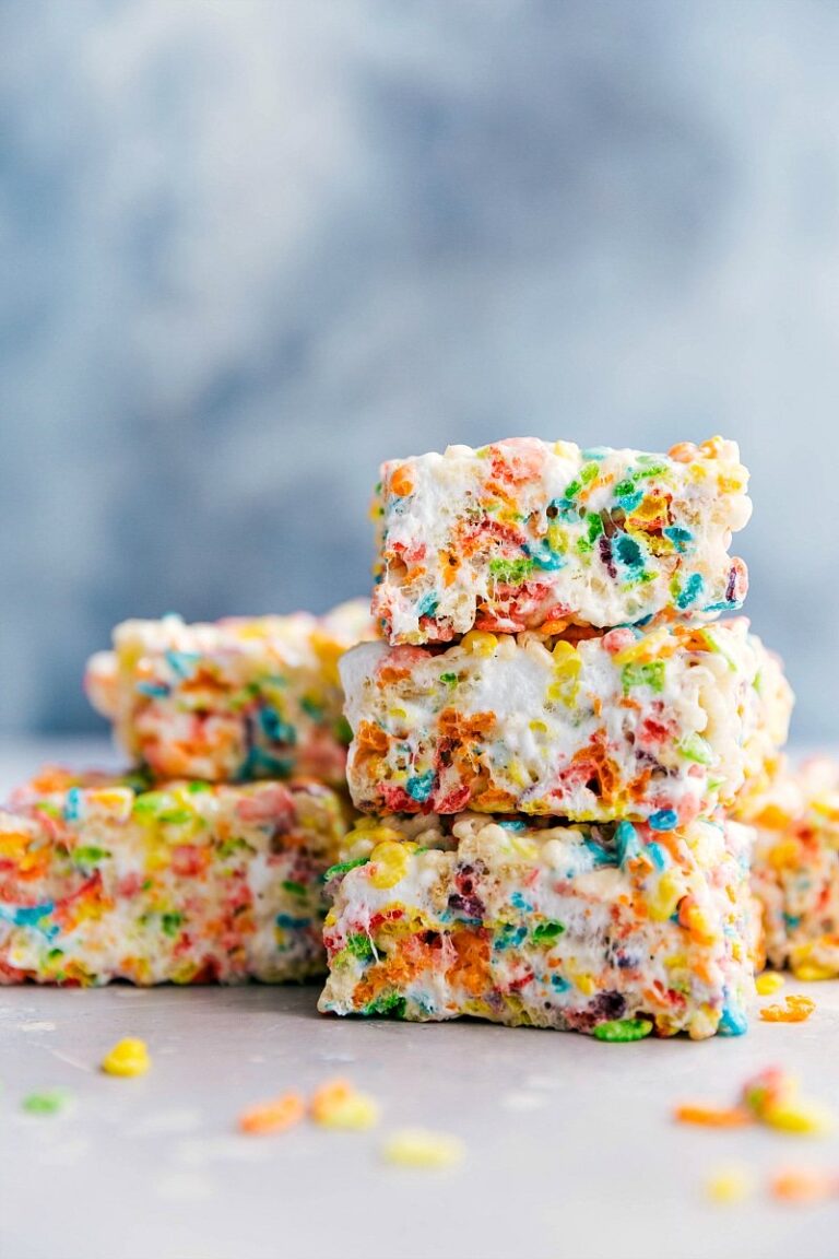 Fruity Pebbles Rice Krispies Treats - Chelsea's Messy Apron