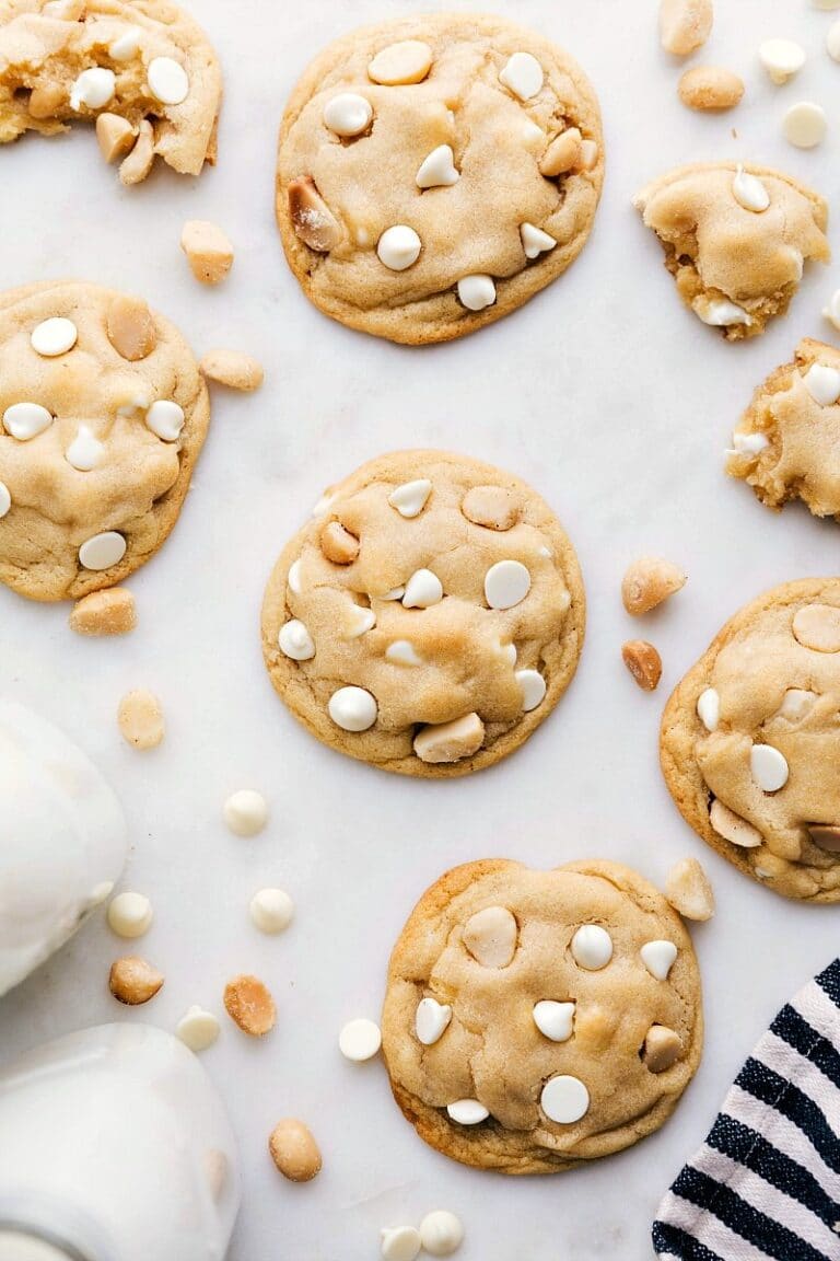 White Chocolate Macadamia Nut Cookies - Chelsea's Messy Apron