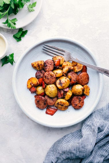 Sausage and Potatoes Skillet Meal - Chelsea's Messy Apron