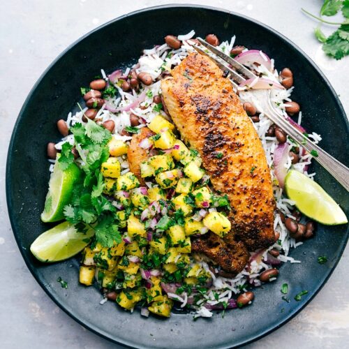 Blackened Tilapia with a Pineapple Salsa - Chelsea's Messy Apron