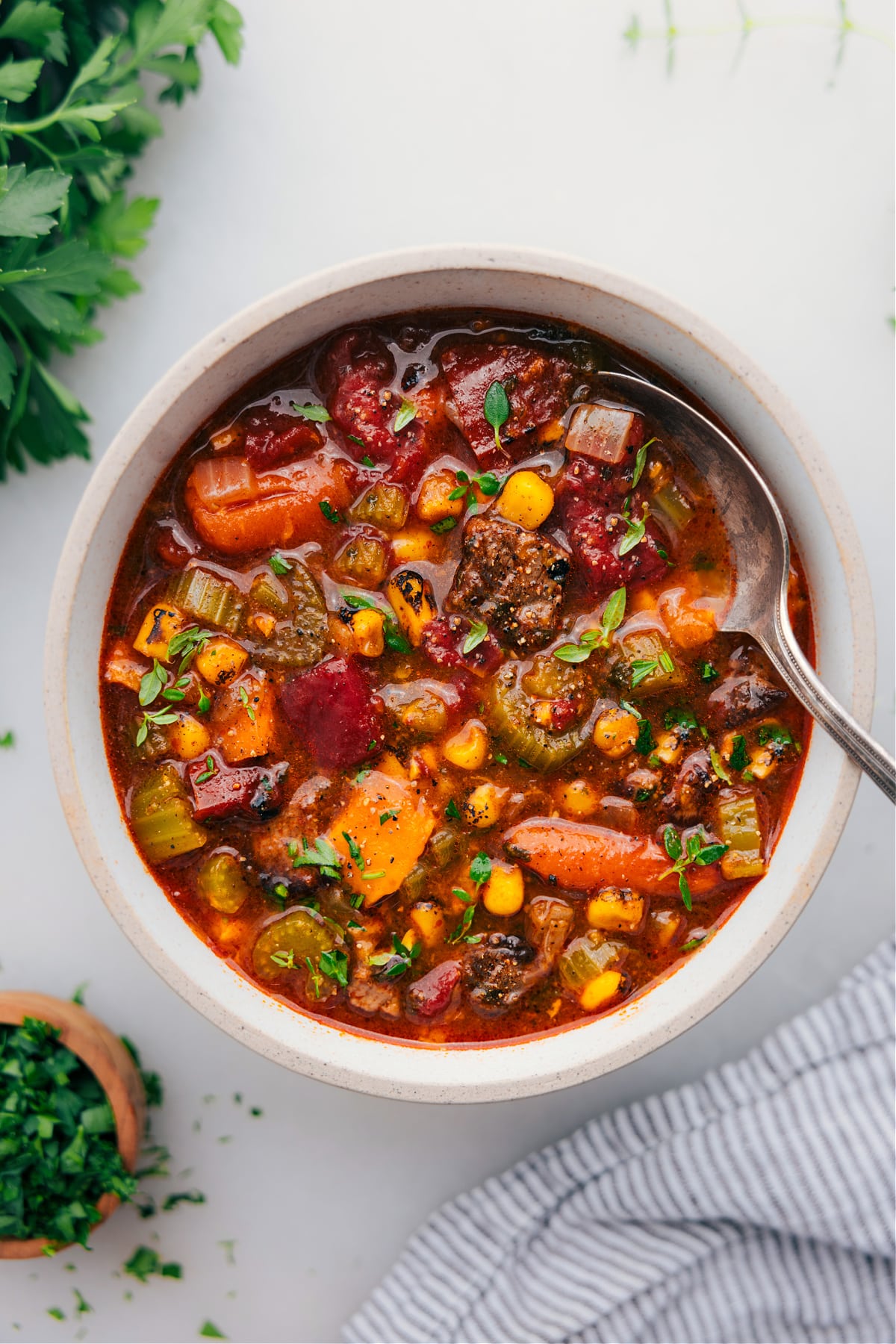 Sweet Potato Stew in a bowl, ready to enjoy.