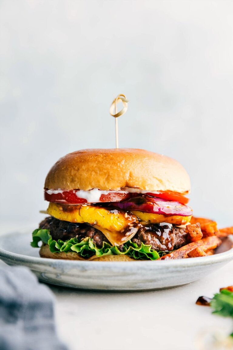 Teriyaki Burger {With Grilled Pineapple!} - Chelsea's Messy Apron