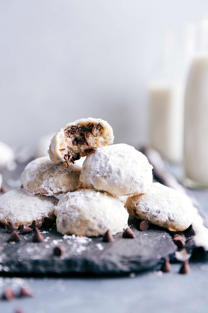 Snowball Cookies With Chocolate Chips Peanut Butter Recipe