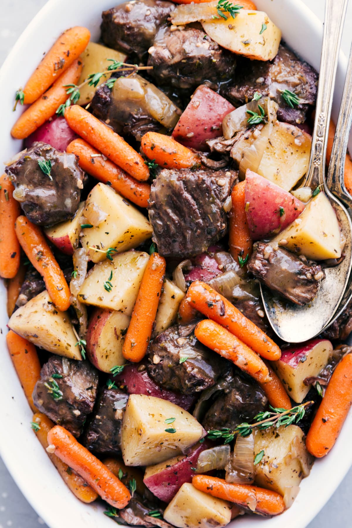 Enjoy this crockpot roast straight from the slow cooker!