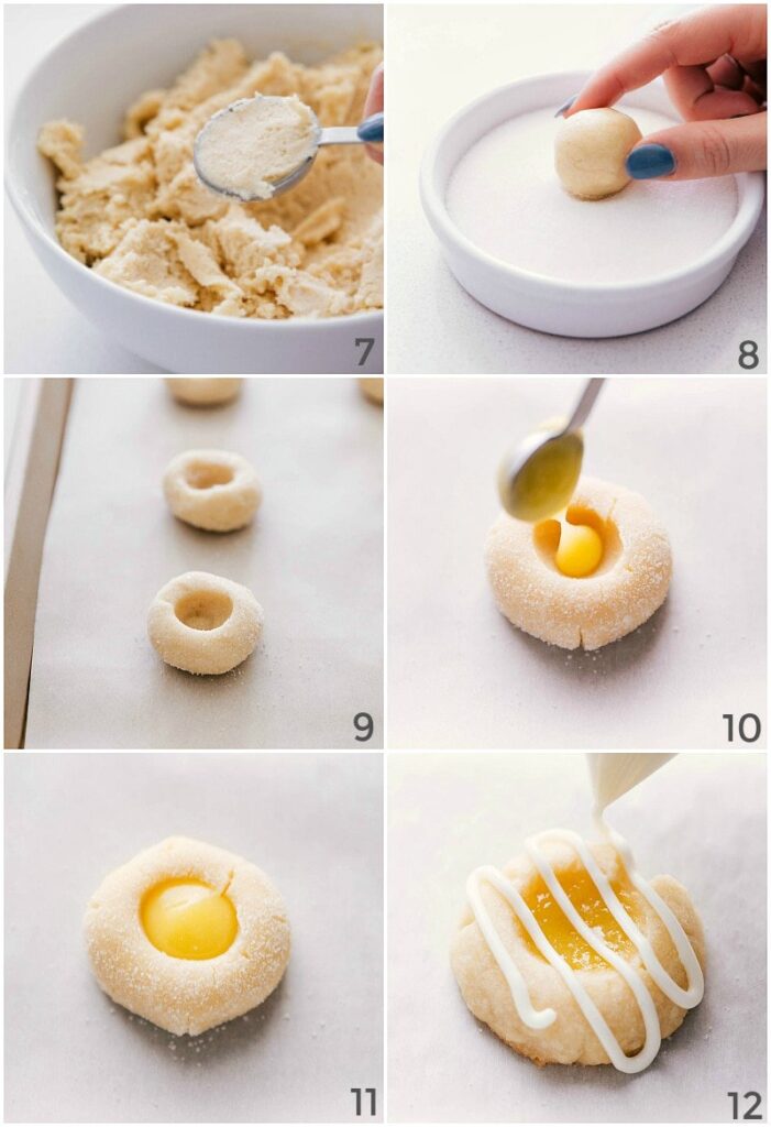 Lemon Curd Cookies (Thumbprint!) - Chelsea's Messy Apron