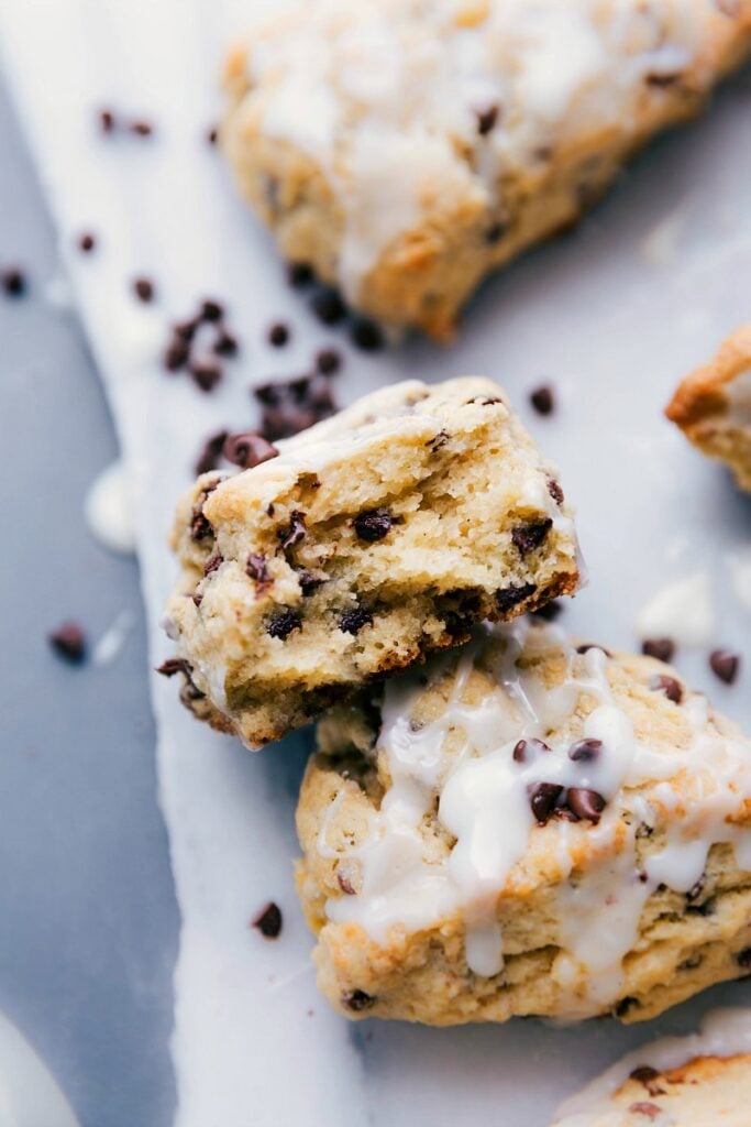 Chocolate Chip Scones ( Secret Ingredient!) - Chelsea's Messy Apron