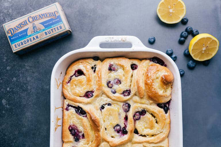 Lemon Blueberry Sweet Rolls - Chelsea's Messy Apron