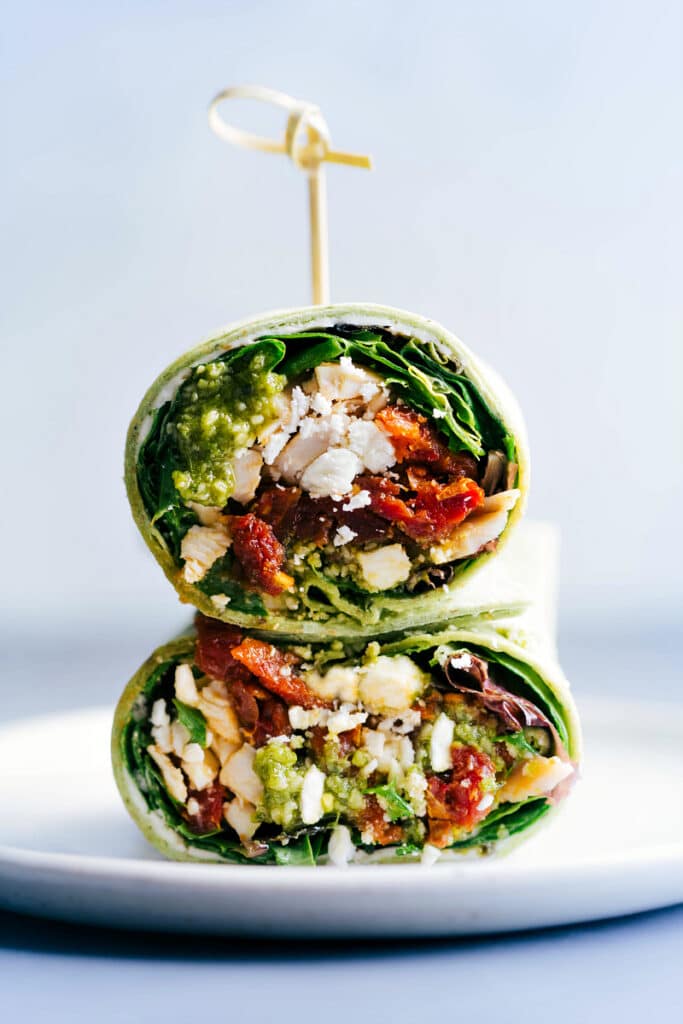 Mediterranean Wrap (7 Ingredients!) - Chelsea's Messy Apron