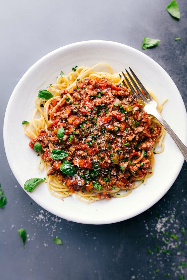 Turkey Bolognese (BEST Turkey Seasoning!) - Chelsea's Messy Apron