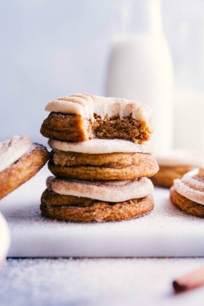 Pumpkin Cinnamon Roll Cookies - Chelsea's Messy Apron