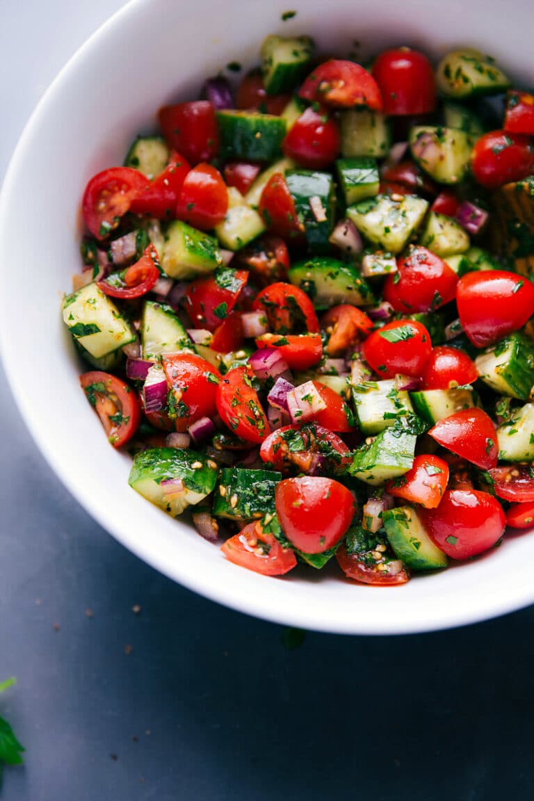 Israeli Salad (With Variation Ideas!) - Chelsea's Messy Apron