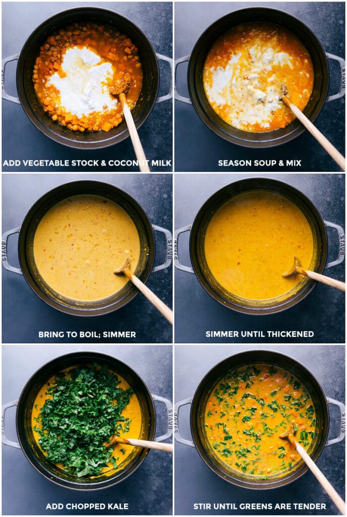 Sweet Potato Coconut Curry Soup (With Chickpeas!) - Chelsea's Messy Apron