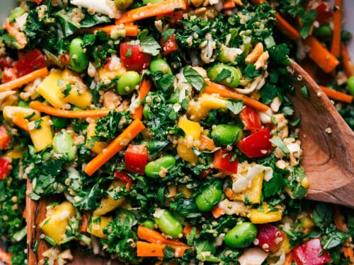 Asian Quinoa Kale Salad Meal Prep - Tastefulventure