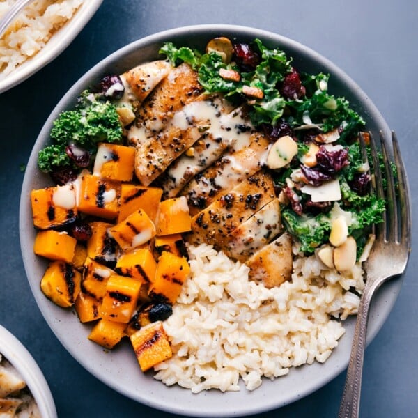 Harvest Bowl (With a Honey Dijon Sauce!) - Chelsea's Messy Apron