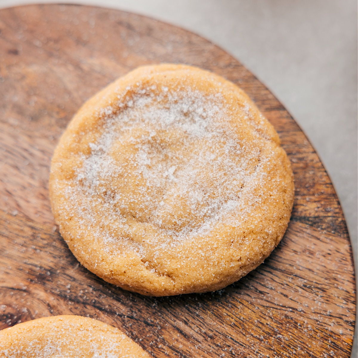 One brown sugar cookie fresh out of the oven ready to be enjoyed.