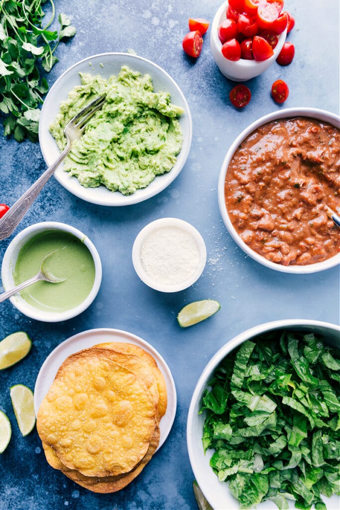 Bean Tostadas - Chelsea's Messy Apron