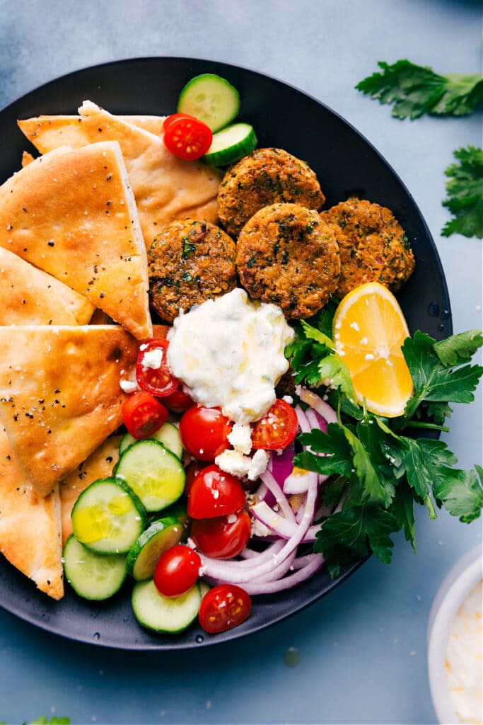 Air Fryer Falafel (Canned Chickpeas!) - Chelsea's Messy Apron