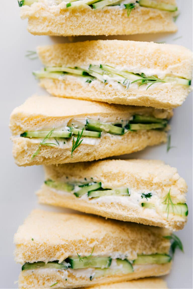 Cucumber Sandwich Recipe (BEST Creamy Spread!) - Chelsea's Messy Apron