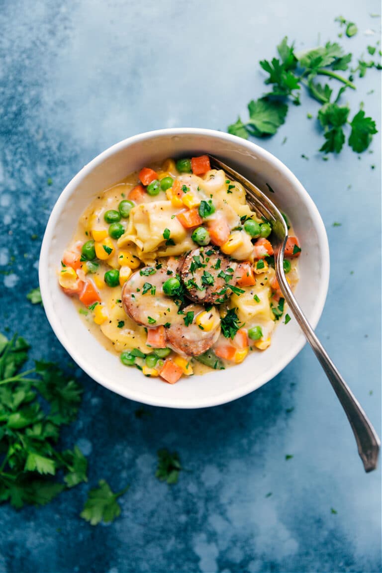 Creamy Tortellini One Skillet Chelseas Messy Apron