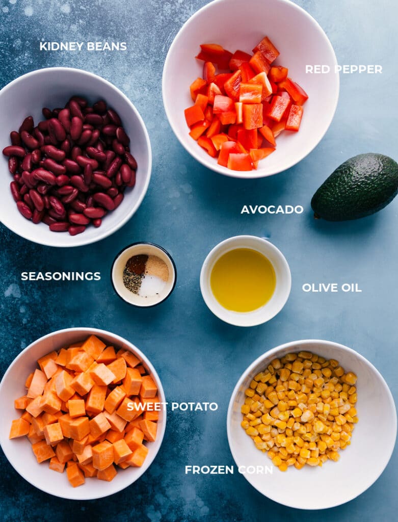 Kidney Bean Bowls (With Sweet Potatoes!) - Chelsea's Messy Apron