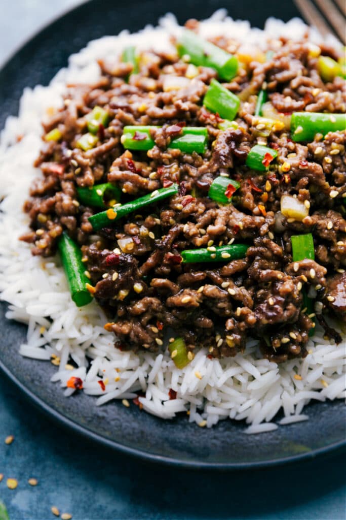Mongolian Ground Beef (In 20-Minutes!) - Chelsea's Messy Apron