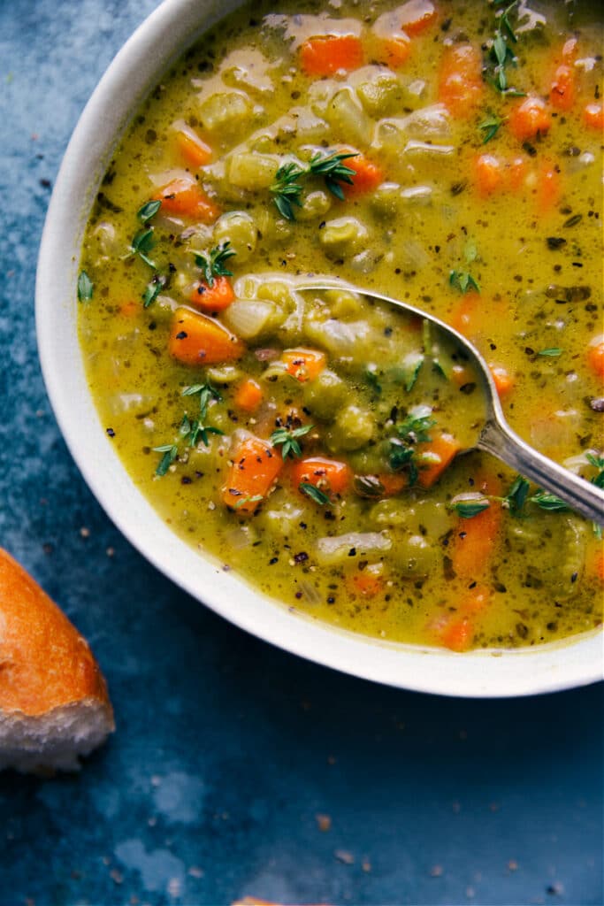 Vegetarian Split Pea Soup Recipe - Chelsea's Messy Apron