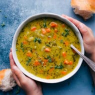 Vegetarian Split Pea Soup Recipe - Chelsea's Messy Apron