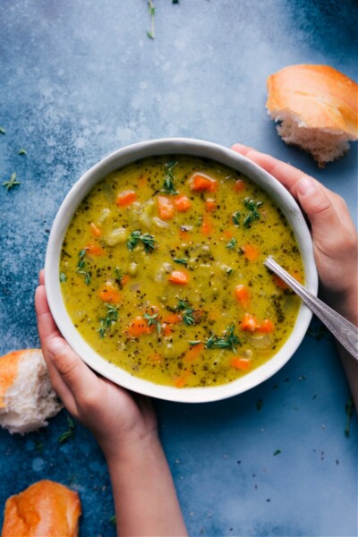 Vegetarian Split Pea Soup Recipe - Chelsea's Messy Apron