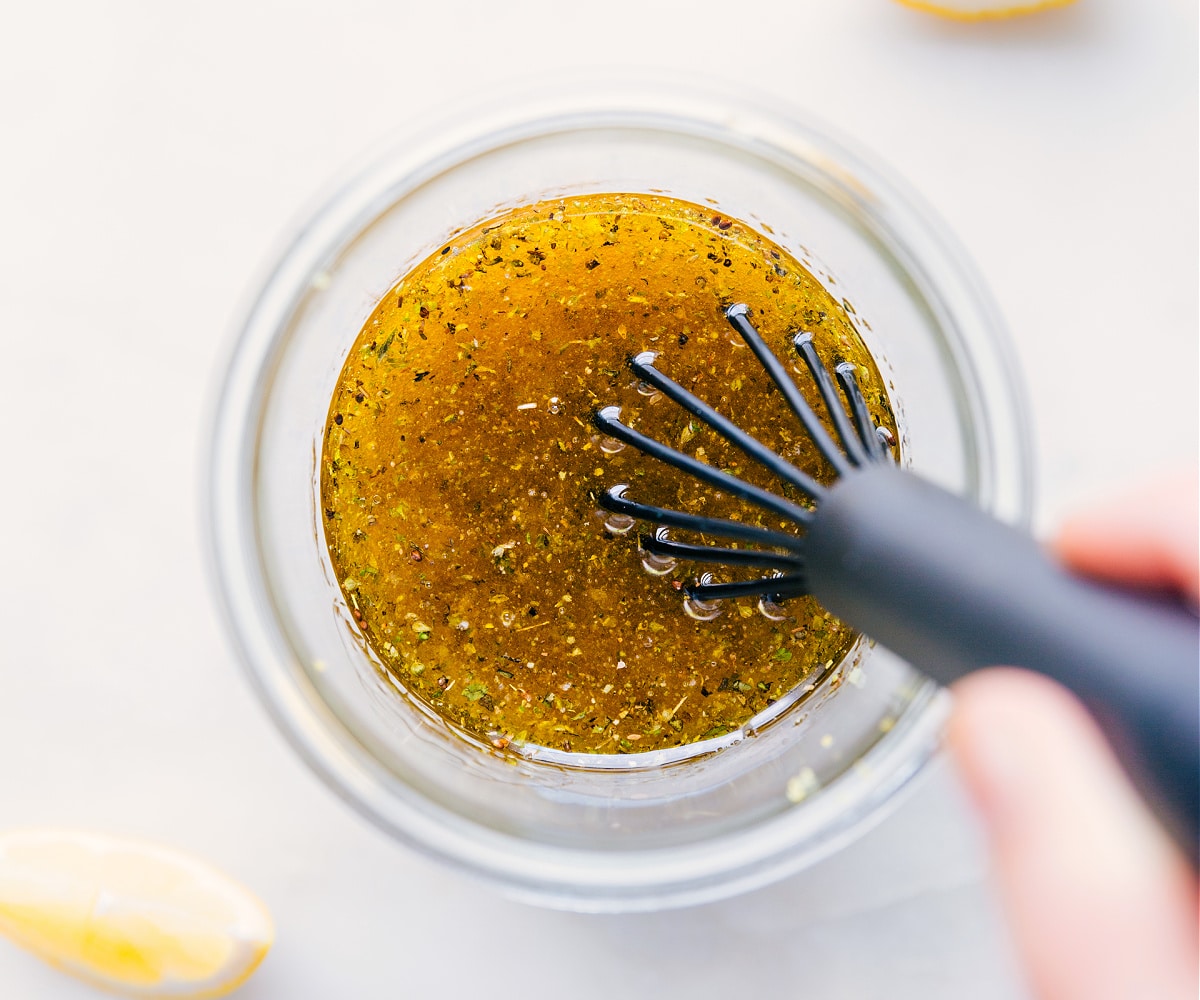 Whisk together the dressing.