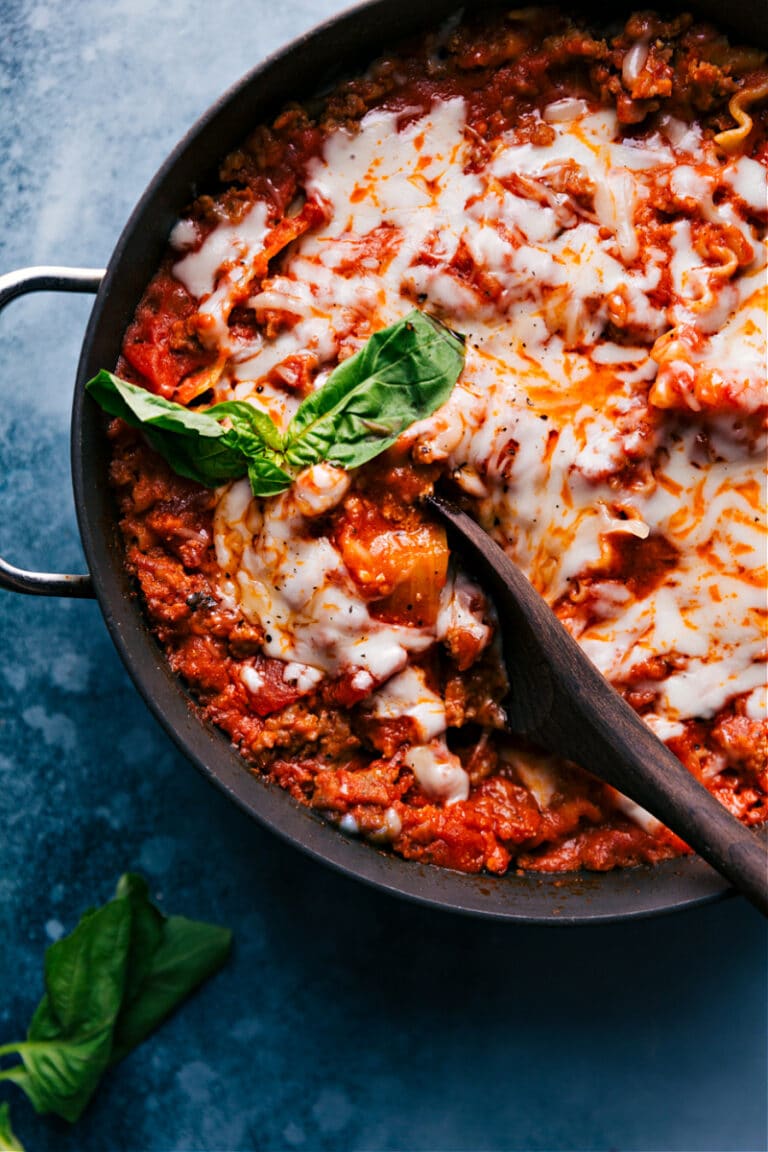 Skillet Lasagna - Chelsea's Messy Apron