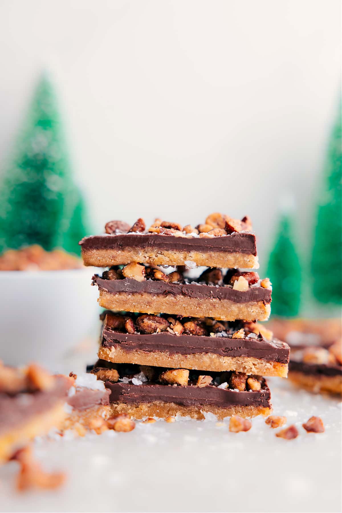 The holiday treat is stacked and ready to enjoy.