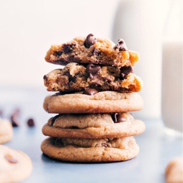 Peanut Butter Chocolate Chip Cookies - Chelsea's Messy Apron