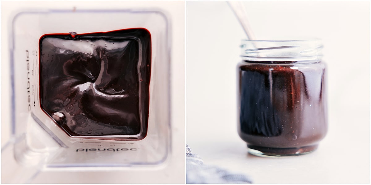 Blend the hot fudge until extra smooth, then transfer it to a mason jar for storage and serving.