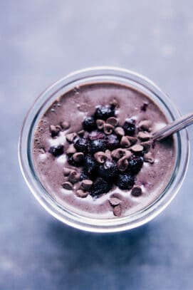 Chocolate Blueberry Smoothie - Chelsea's Messy Apron