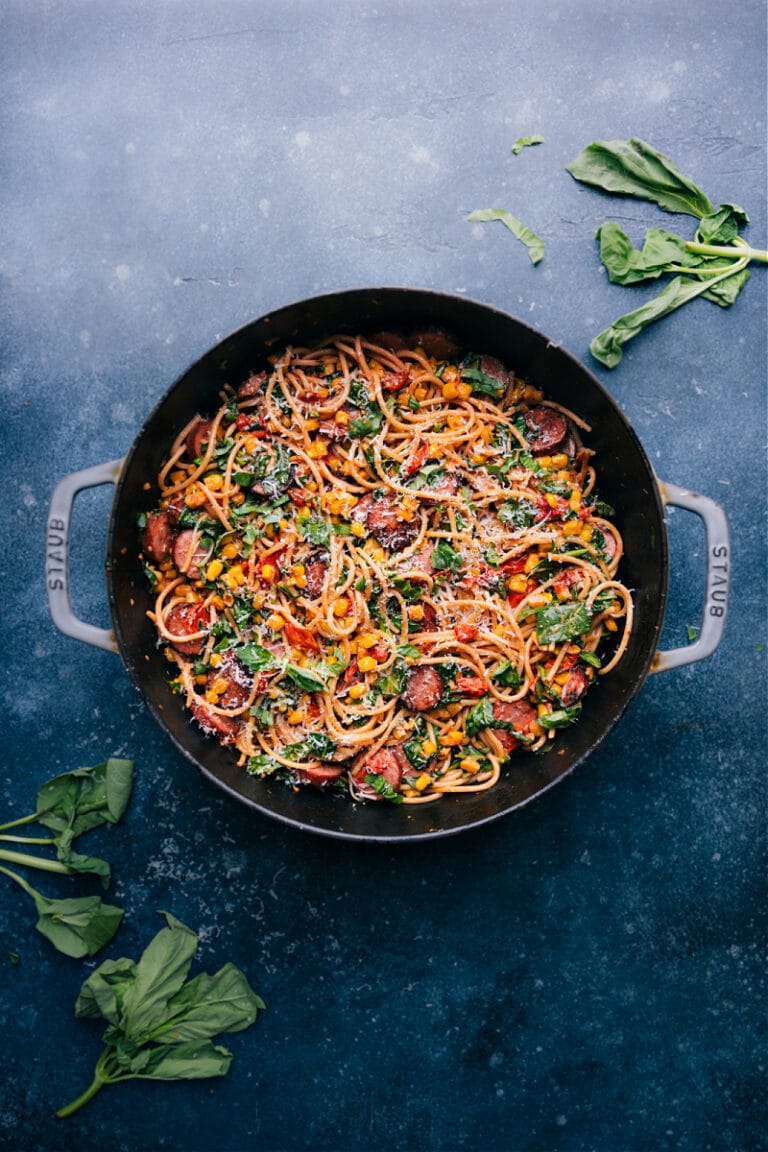 Corn And Sausage Pasta - Chelsea's Messy Apron