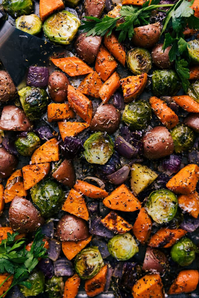 Roasted Vegetables Best Seasoning Chelseas Messy Apron