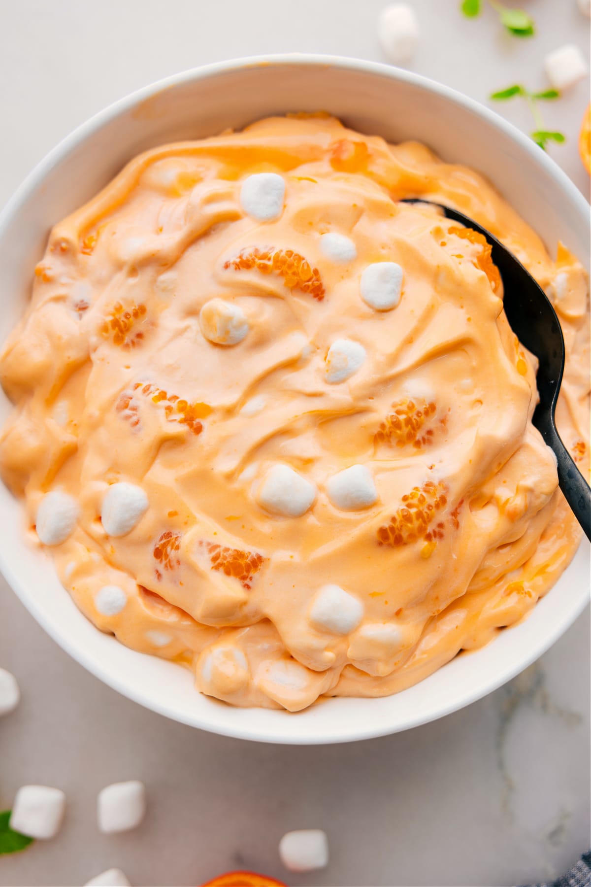 Orange Fluff Salad in a large bowl.