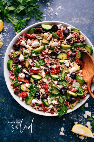 BEST Brown Rice Salad - Chelsea's Messy Apron