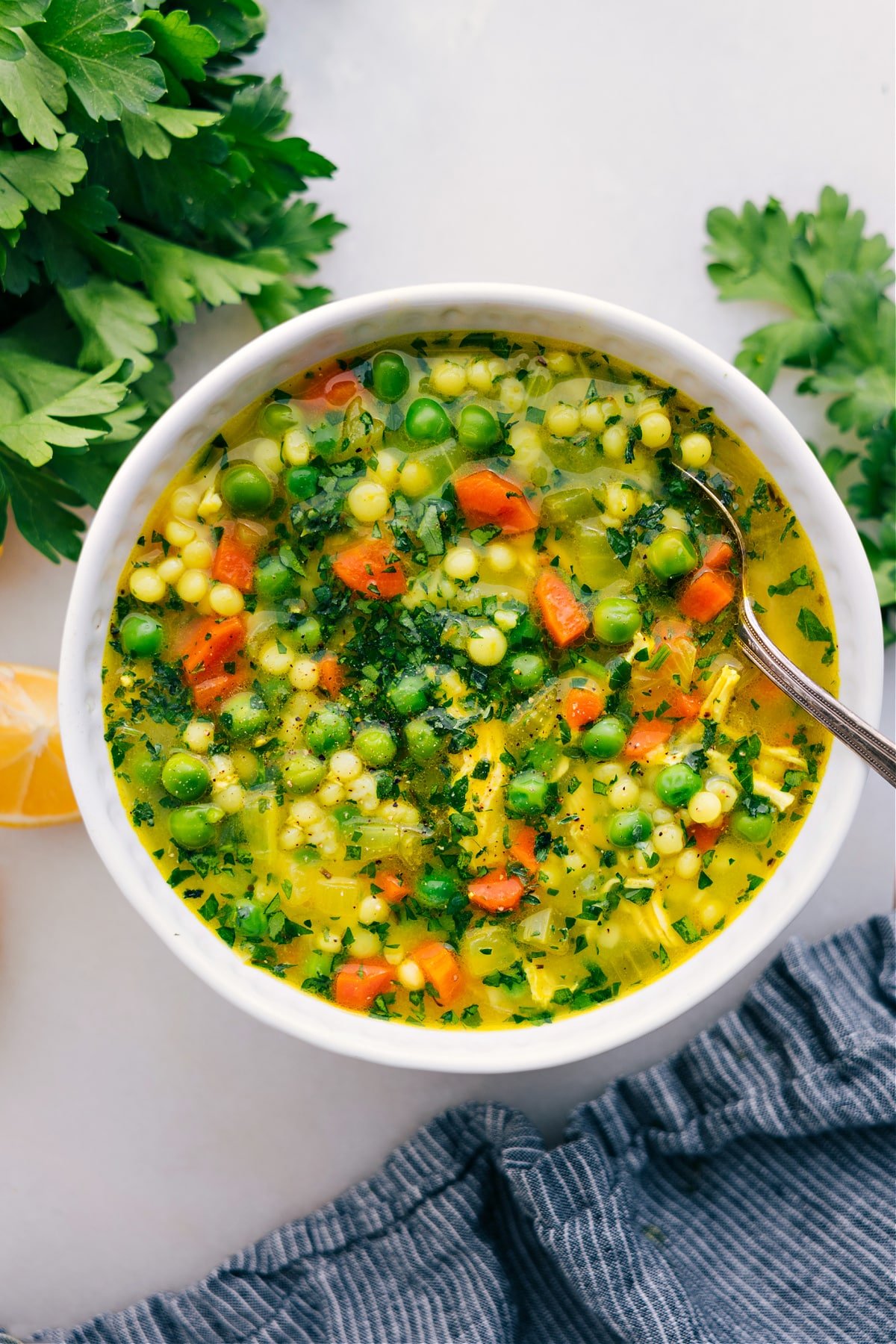 Cold buster couscous soup recipe.