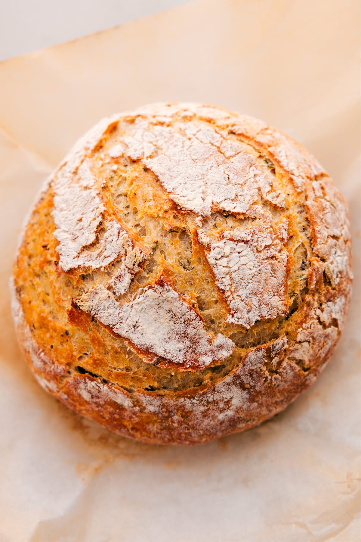 Herb Bread (No-Knead), fresh out of the oven and ready to enjoy.