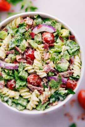 BLT Pasta Salad - Chelsea's Messy Apron