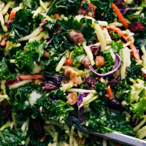 Kale Cranberry Pecan Salad - Chelsea's Messy Apron